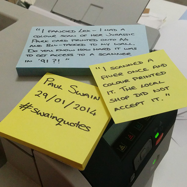 Swain on the uses for a printer/scanner
