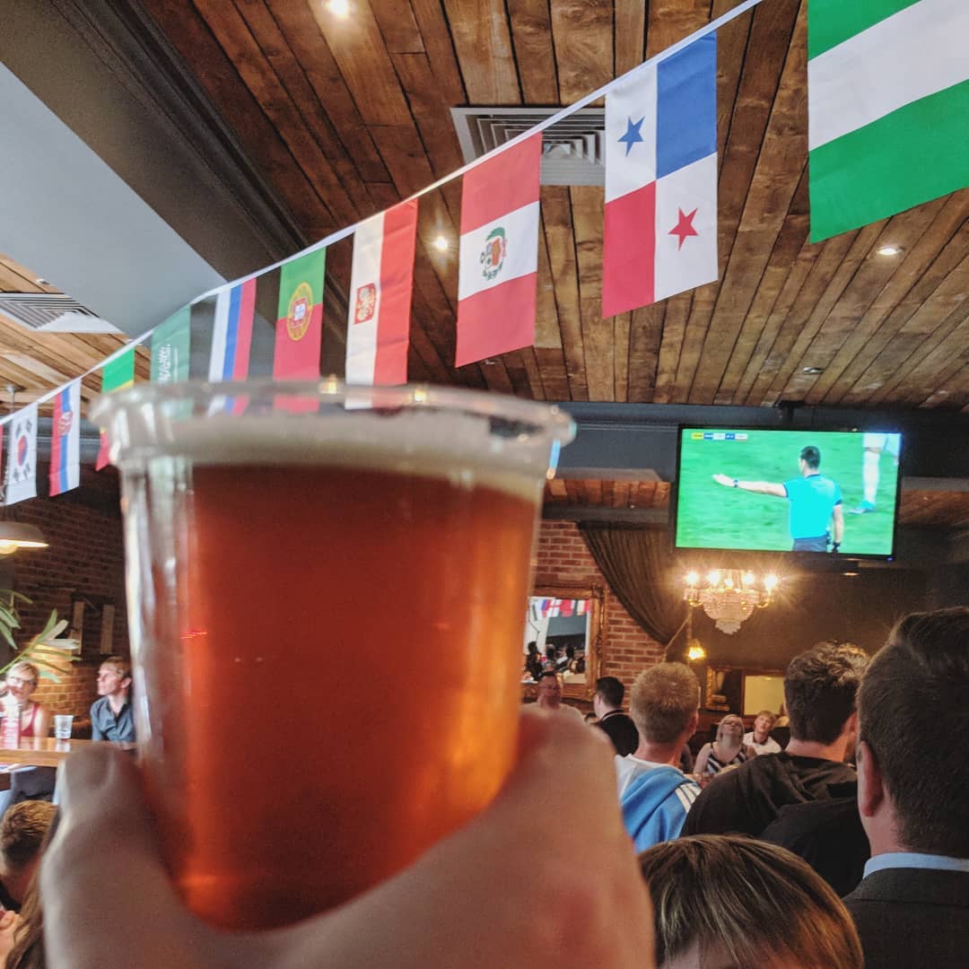 A pint in front of the England match